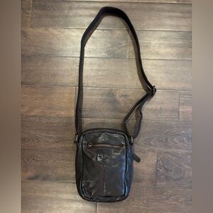 Brand New Harbour 2nd Anchor Logo Small Leather Travel Crossbody/Messenger Bag